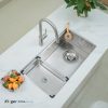 Chậu Rửa Chén KLUGER KY8045ST Plus 1 Hố 800mm Inox 304 - ảnh 7