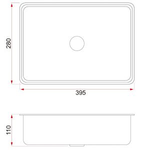 Ảnh công trình thực tế Chậu Rửa Phụ Inox 304 KLUGER KSWB-406 Một Hố 395mm