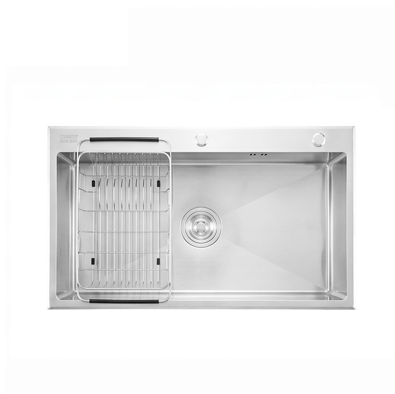 Chậu Rửa Chén Inox Caesar KSH01H082SE 1 Hộc 820mm Lắp Nổi