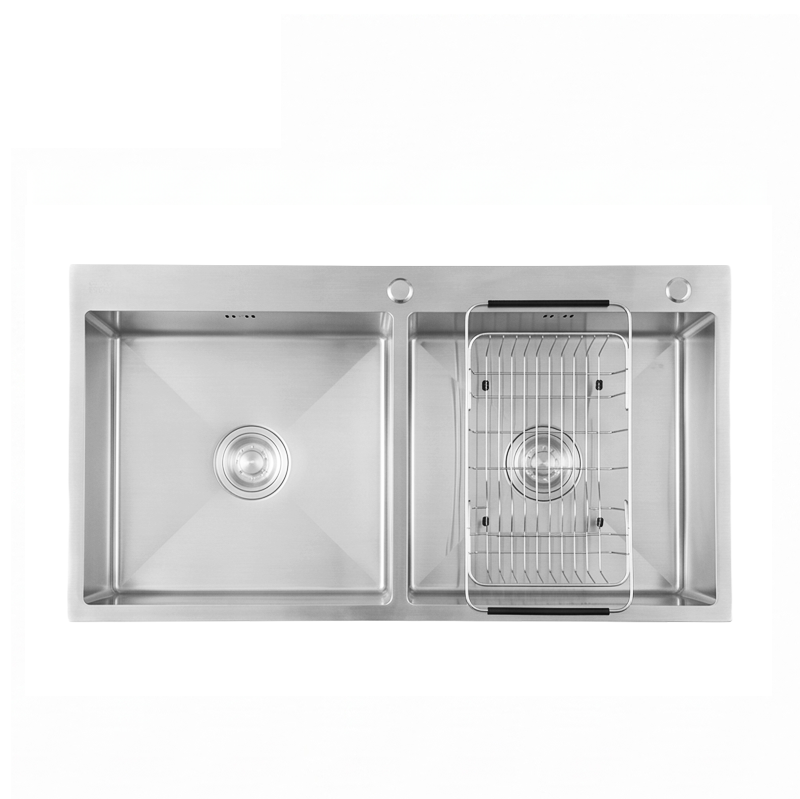 Chậu Rửa Chén Inox CAESAR KSH02H100SX 2 Hộc 1000mm Lắp Nổi