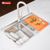 Chậu Rửa Bát KONOX Tari 7851TD 2 Hố Cân R50 Inox 304 - ảnh 4