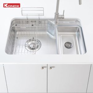 Ảnh công trình thực tế Chậu Rửa Chén KONOX Tari 8050SM 1 Hố Bề Mặt Mịn 800mm