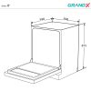 Máy Rửa Chén Âm Tủ GRANDX SMI8GX82 Series 8+ 16 Bộ - ảnh 2