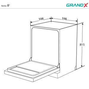 Ảnh công trình thực tế Máy Rửa Chén Âm Tủ GRANDX SMI8GX82 Series 8+ 16 Bộ