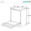 Máy Rửa Chén GRANDX SMS8GX86B Lắp Độc Lập Hoặc Âm Tủ - ảnh 2