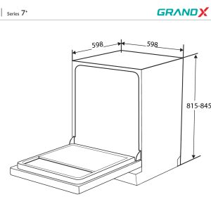 Ảnh công trình thực tế Máy Rửa Chén GRANDX SMS7GX86B Lắp Độc Lập Hoặc Âm Tủ