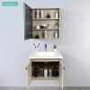 Tủ Lavabo Nhựa PVC Mowoen MW2702-60 600mm Chậu Sứ - ảnh 3