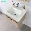 Tủ Lavabo Nhựa PVC Mowoen MW2702-60 600mm Chậu Sứ - ảnh 4