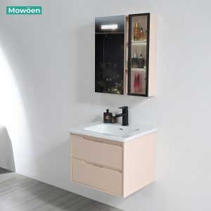 Ảnh công trình thực tế Tủ Lavabo Nhựa PVC Mowoen MW2820-60 Khổ 600mm Kèm Tủ Gương LED