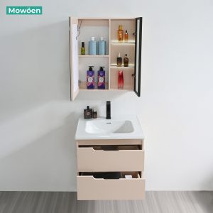 Ảnh công trình thực tế Tủ Lavabo Nhựa PVC Mowoen MW2820-60 Khổ 600mm Kèm Tủ Gương LED