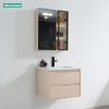 Tủ Lavabo Nhựa PVC Mowoen MW2820-60 Khổ 600mm Kèm Tủ Gương LED - ảnh 2
