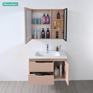Ảnh công trình thực tế Bộ Tủ Lavabo Nhựa PVC MOWOEN MW2820-80 Treo Tường 800mm