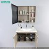 Tủ Lavabo Nhựa PVC Mowoen MW2702-80 Chậu Sứ Khổ 800mm - ảnh 3