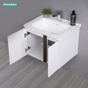 Ảnh công trình thực tế Tủ Lavabo Nhựa PVC MOWOEN MW2703-60 600mm Kèm Gương LED