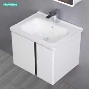 Ảnh công trình thực tế Tủ Lavabo Nhựa PVC MOWOEN MW2703-60 600mm Kèm Gương LED
