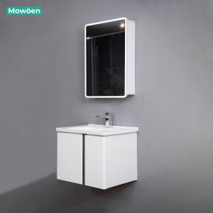 Ảnh công trình thực tế Tủ Lavabo Nhựa PVC MOWOEN MW2703-60 600mm Kèm Gương LED