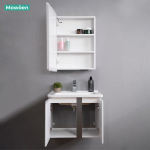 Ảnh công trình thực tế Tủ Lavabo Nhựa PVC MOWOEN MW2703-60 600mm Kèm Gương LED