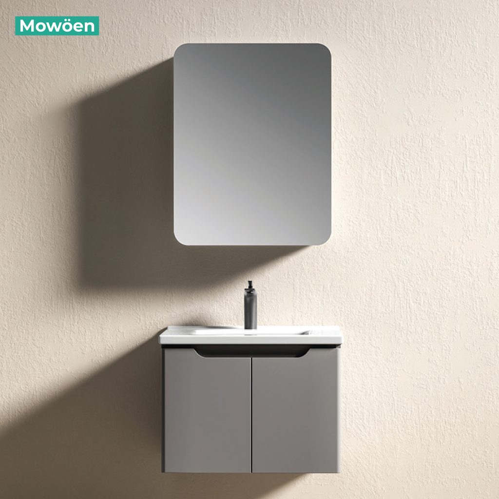 Bộ Tủ Lavabo Nhựa PVC MOWOEN MW2706-60 Treo Tường 600mm