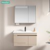 Tủ Lavabo Nhựa PVC MOWOEN MW2708-80 800mm Chậu Sứ Chống Tràn