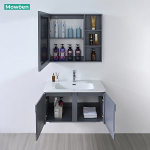 Ảnh công trình thực tế Tủ Lavabo Nhựa PVC Mowoen MW2709-80 800mm Treo Tường