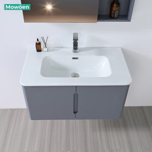 Ảnh công trình thực tế Tủ Lavabo Nhựa PVC Mowoen MW2709-80 800mm Treo Tường