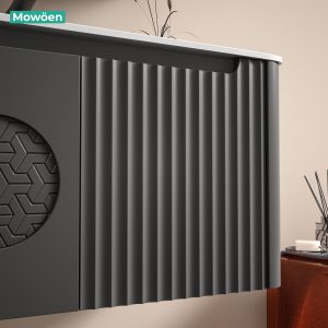 Ảnh công trình thực tế Tủ Lavabo Nhựa PVC Mowoen MW2713-80 800mm, Chậu Sứ Chống Tràn