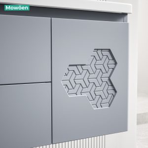 Ảnh công trình thực tế Bộ Tủ Lavabo Nhựa PVC MOWOEN MW2715-80 Chậu Chống Tràn 800mm