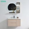 Tủ Lavabo Nhựa PVC Mowoen MW2821-80 Bộ 3 Mảnh Có Cột Tủ LED