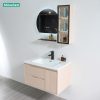 Tủ Lavabo Nhựa PVC Mowoen MW2821-80 Bộ 3 Mảnh Có Cột Tủ LED - ảnh 3