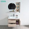 Tủ Lavabo Nhựa PVC Mowoen MW2821-80 Bộ 3 Mảnh Có Cột Tủ LED - ảnh 4