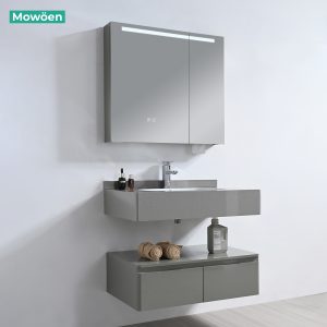 Ảnh công trình thực tế Tủ Lavabo Nhựa PVC MOWOEN MW2826-80 800mm Kèm Gương LED