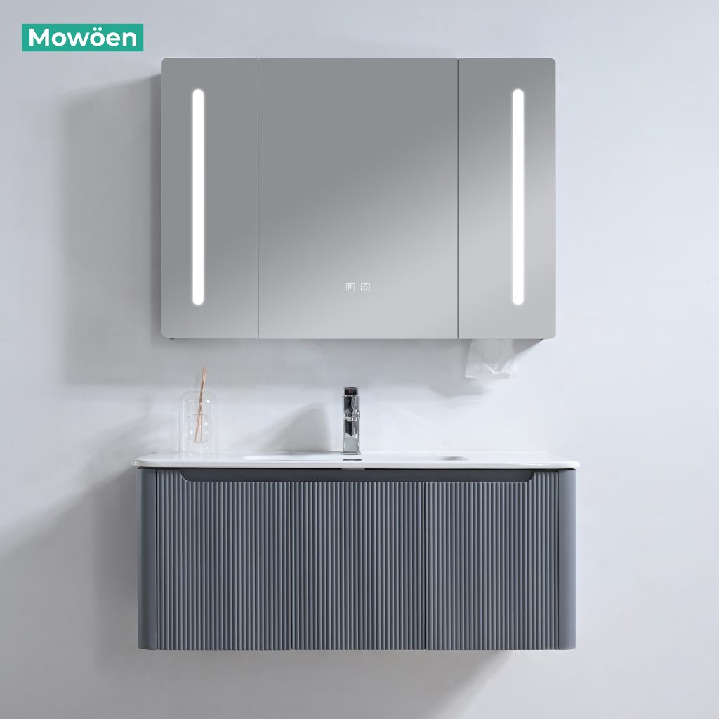 Bộ Tủ Lavabo Nhựa PVC MOWOEN MW2828-100 Treo Tường 1000mm