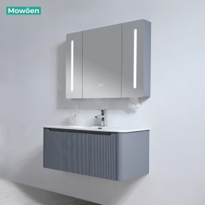 Ảnh công trình thực tế Bộ Tủ Lavabo Nhựa PVC MOWOEN MW2828-100 Treo Tường 1000mm