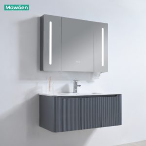 Ảnh công trình thực tế Bộ Tủ Lavabo Nhựa PVC MOWOEN MW2828-100 Treo Tường 1000mm