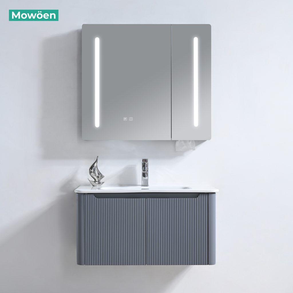 Bộ Tủ Lavabo Nhựa PVC MOWOEN MW2828-80 Khổ 800mm