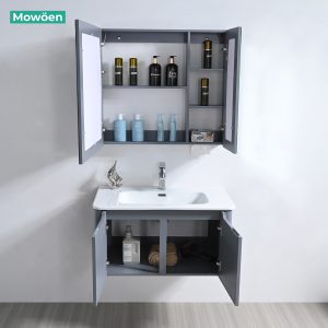 Ảnh công trình thực tế Bộ Tủ Lavabo Nhựa PVC MOWOEN MW2828-80 Khổ 800mm