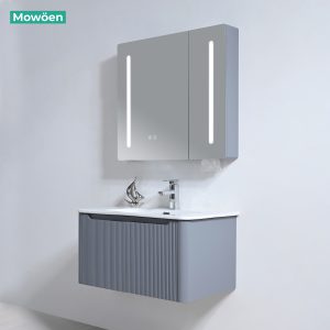 Ảnh công trình thực tế Bộ Tủ Lavabo Nhựa PVC MOWOEN MW2828-80 Khổ 800mm