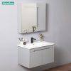 Tủ Lavabo Nhựa PVC Mowoen MW2701-80 800mm Chậu Sứ Gương LED - ảnh 4