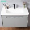 Tủ Lavabo Nhựa PVC Mowoen MW2701-80 800mm Chậu Sứ Gương LED - ảnh 6