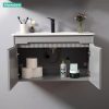 Tủ Lavabo Nhựa PVC Mowoen MW2701-80 800mm Chậu Sứ Gương LED - ảnh 8