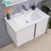 Tủ Lavabo Nhựa PVC MOWOEN MW2703-80 Khổ 800mm Kèm Tủ Gương LED - ảnh 8
