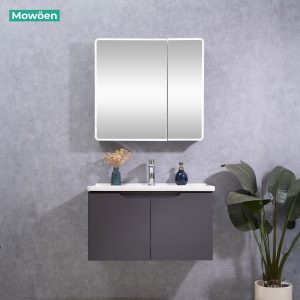 Ảnh công trình thực tế Bộ Tủ Lavabo Nhựa PVC MOWOEN MW2706-80 Treo Tường 800mm