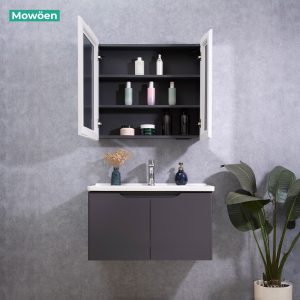 Ảnh công trình thực tế Bộ Tủ Lavabo Nhựa PVC MOWOEN MW2706-80 Treo Tường 800mm