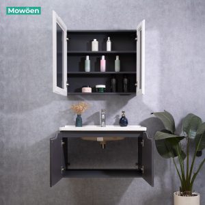 Ảnh công trình thực tế Bộ Tủ Lavabo Nhựa PVC MOWOEN MW2706-80 Treo Tường 800mm