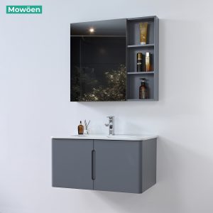 Ảnh công trình thực tế Tủ Lavabo Nhựa PVC Mowoen MW2709-80 800mm Treo Tường