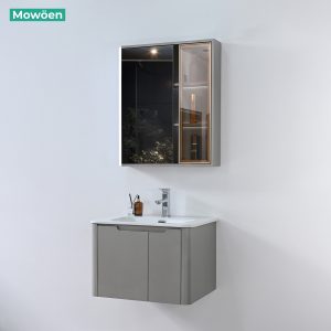 Ảnh công trình thực tế Bộ Tủ Lavabo Nhựa PVC MOWOEN MW2710-60 Treo Tường 600mm