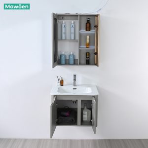 Ảnh công trình thực tế Bộ Tủ Lavabo Nhựa PVC MOWOEN MW2710-60 Treo Tường 600mm