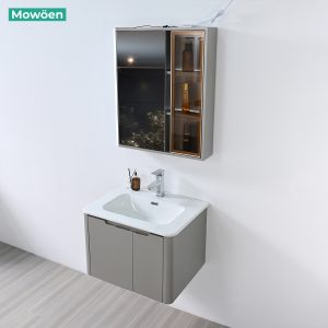 Ảnh công trình thực tế Bộ Tủ Lavabo Nhựa PVC MOWOEN MW2710-60 Treo Tường 600mm