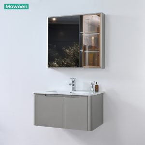 Ảnh công trình thực tế Tủ Lavabo Nhựa PVC Mowoen MW2710-80 800mm Tủ Gương LED