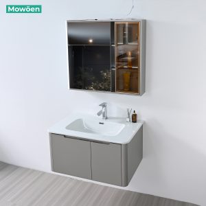 Ảnh công trình thực tế Tủ Lavabo Nhựa PVC Mowoen MW2710-80 800mm Tủ Gương LED